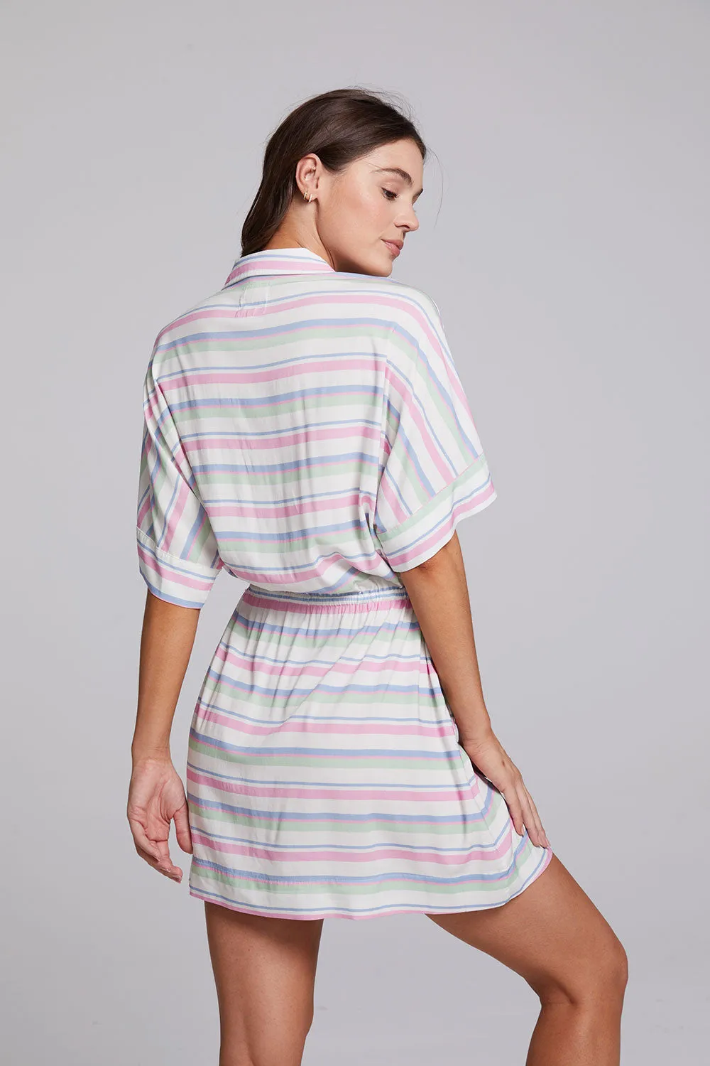 Carmela Positano Stripe Mini Dress