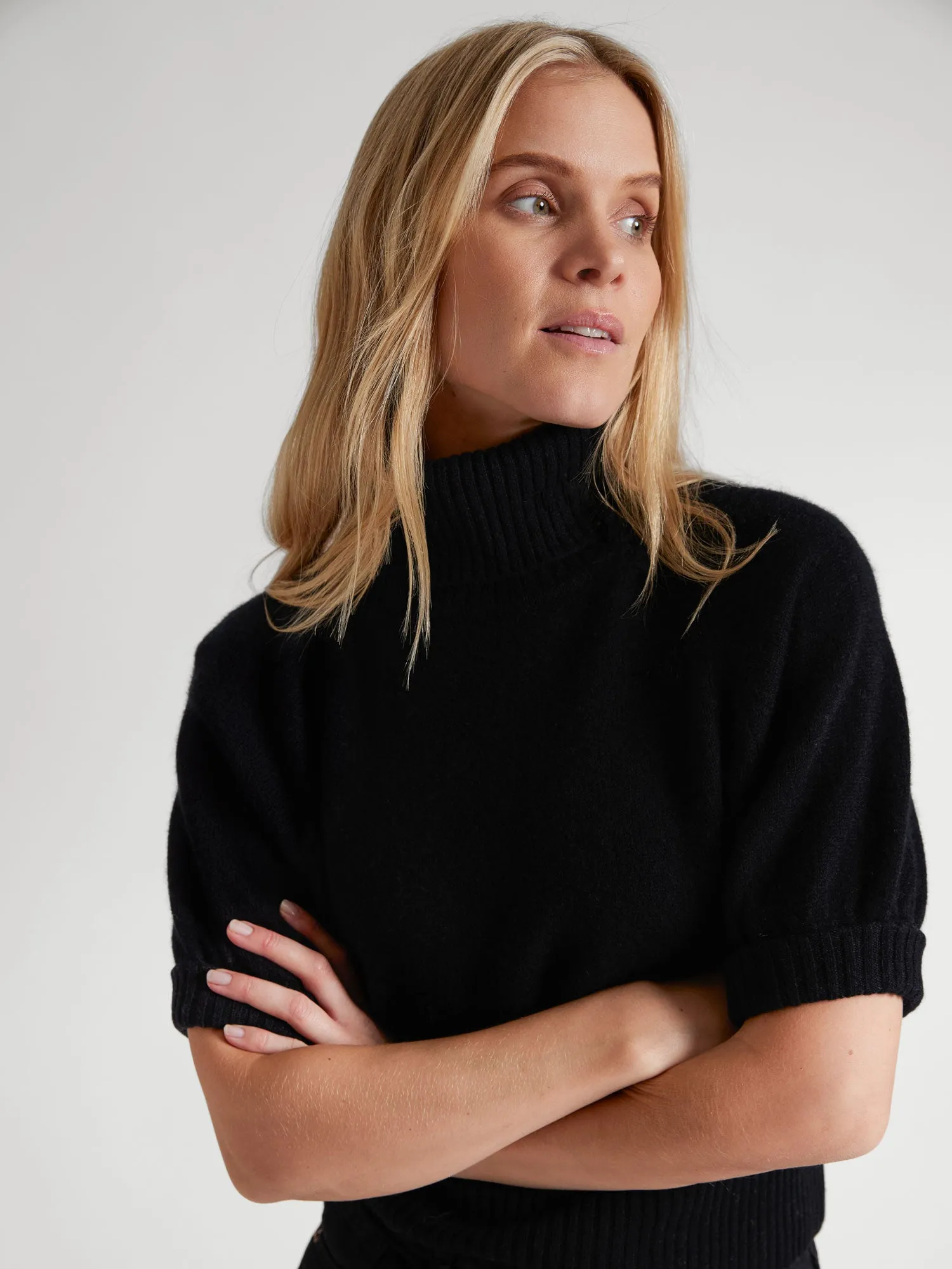 Cashmere sweater "Una" - black