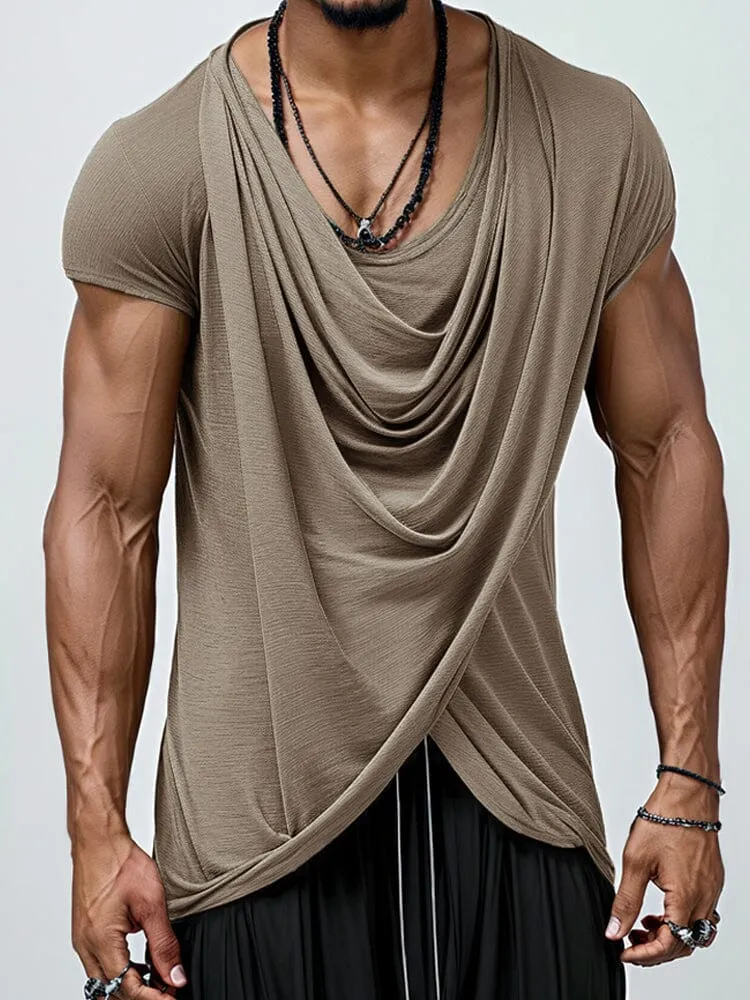 Casual Soft Touch Draped Top