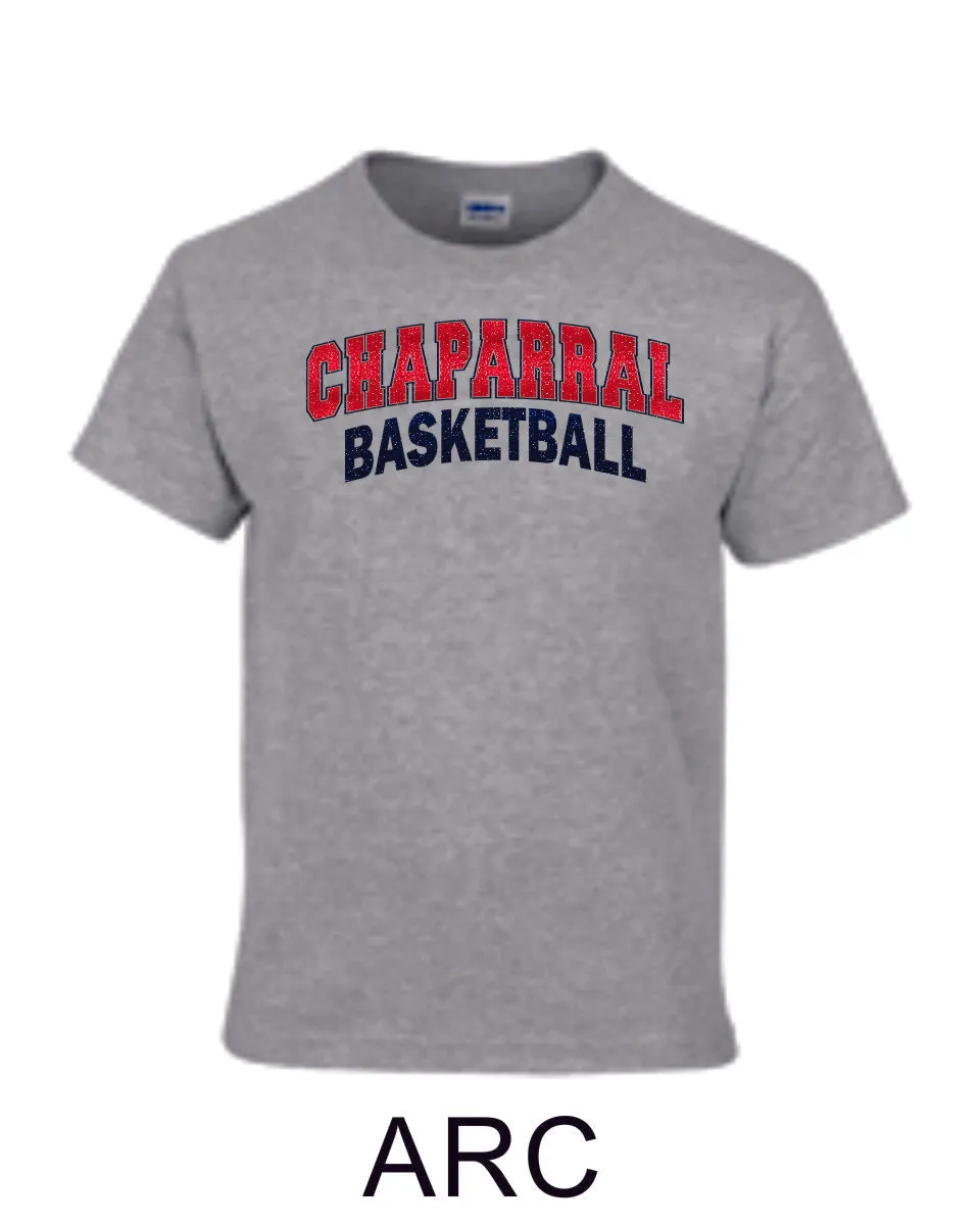 Chap Basketball Basic Tee- Matte or Glitter- 2 designs