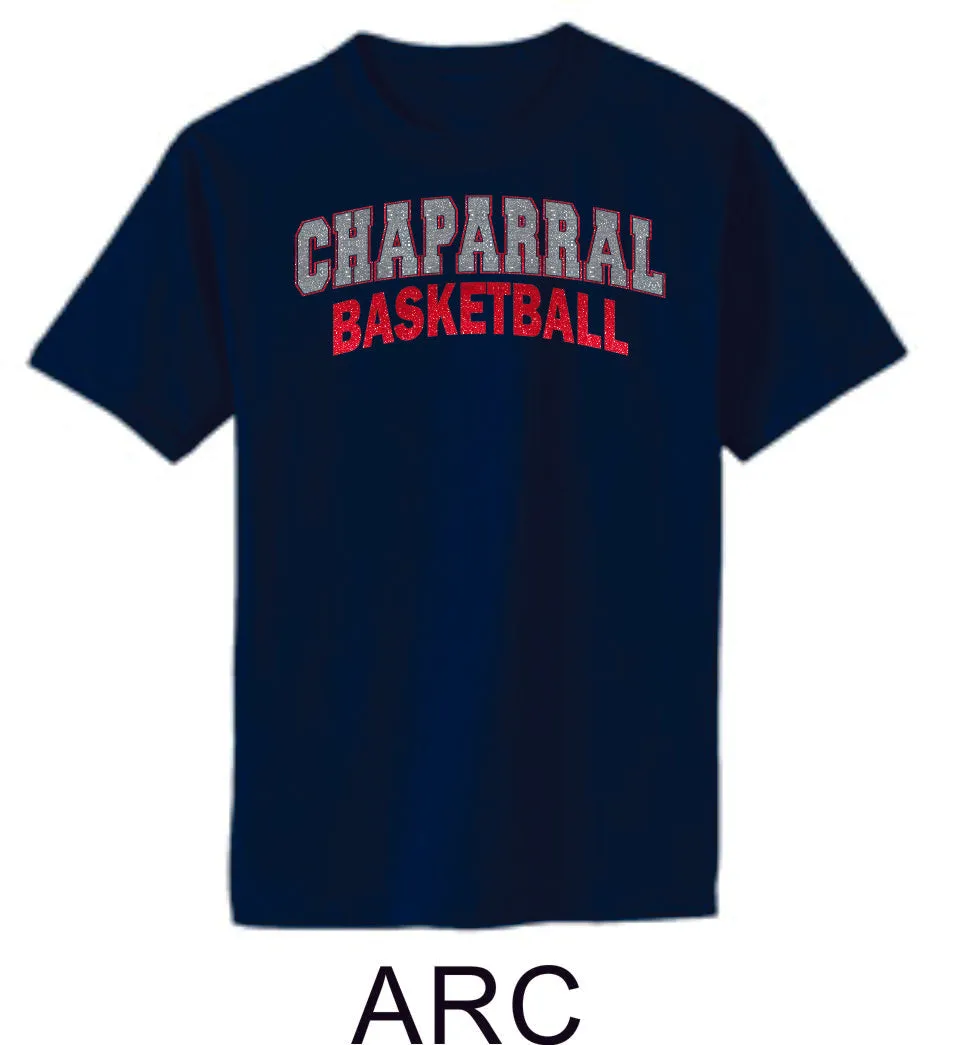 Chap Basketball Basic Tee- Matte or Glitter- 2 designs