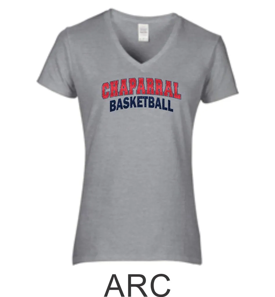 Chap Basketball Ladies Tee- 3 design- Matte or Glitter