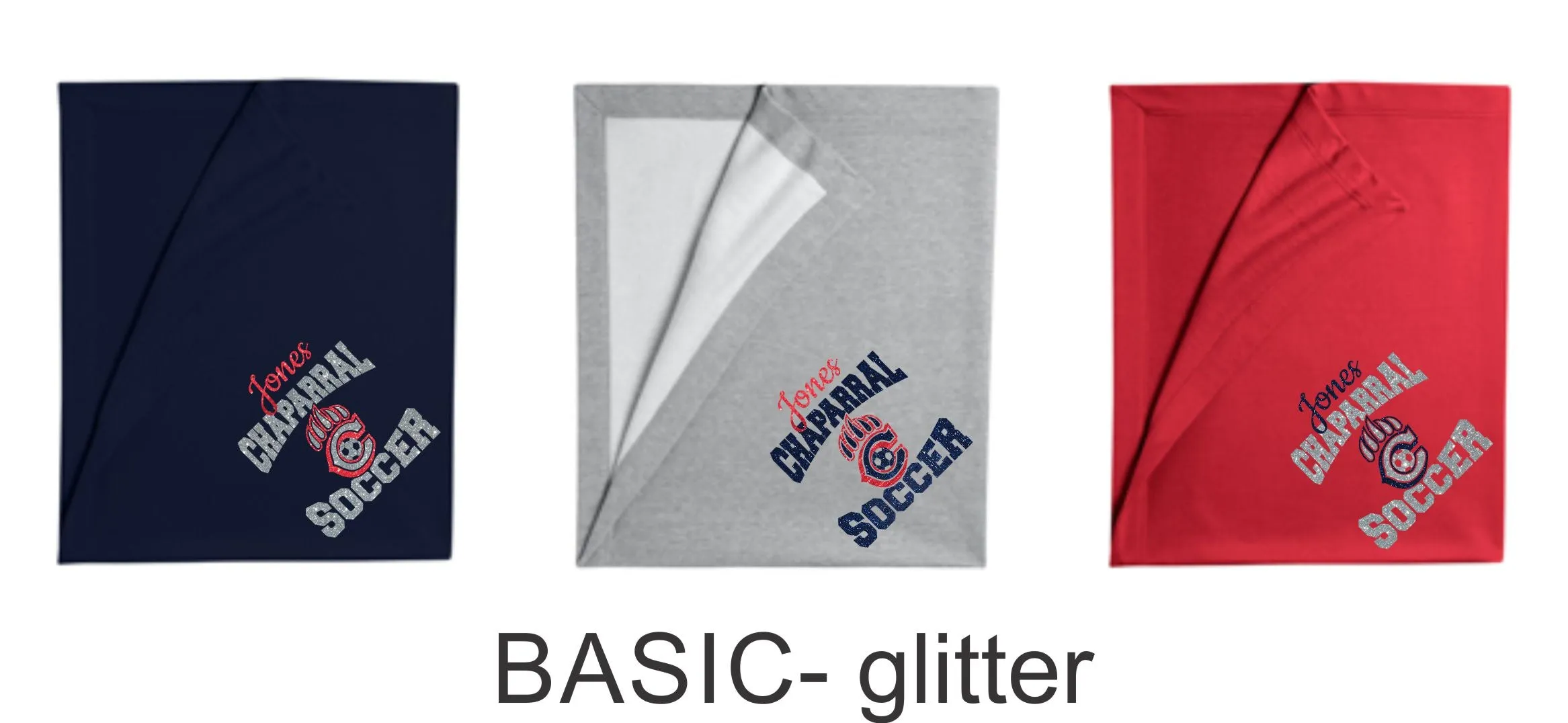 Chap Soccer Blanket in 2 Designs- Matte or Glitter