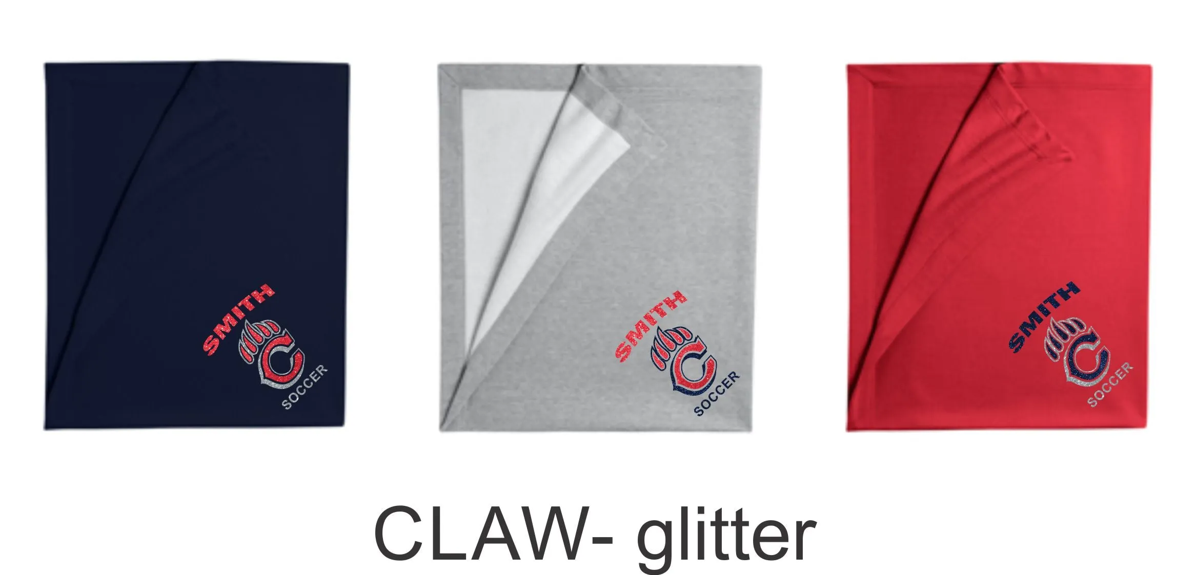 Chap Soccer Blanket in 2 Designs- Matte or Glitter