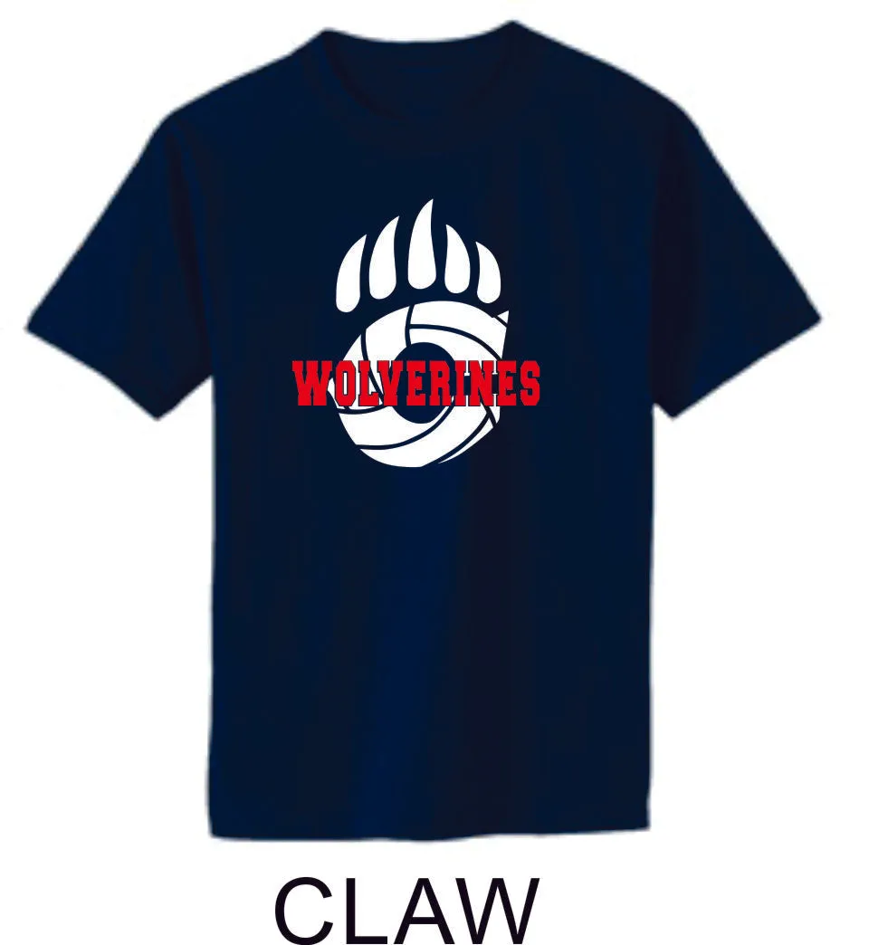 Chap Volleyball Basic Tee-  4 Designs, Matte or Glitter