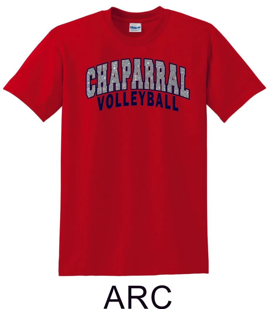 Chap Volleyball Basic Tee-  4 Designs, Matte or Glitter