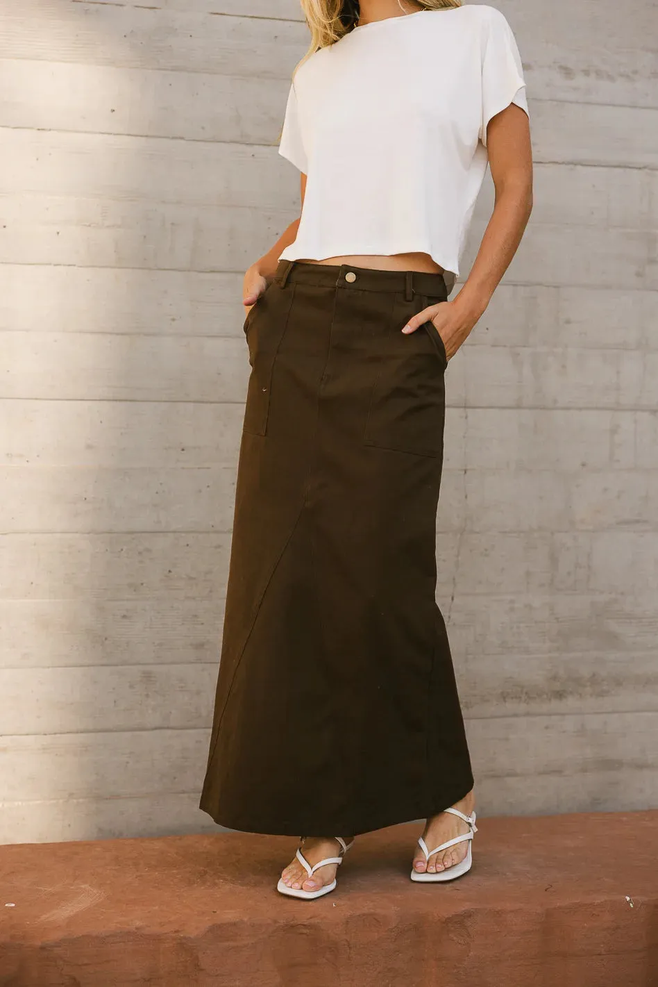 Charlotte Denim Maxi Skirt