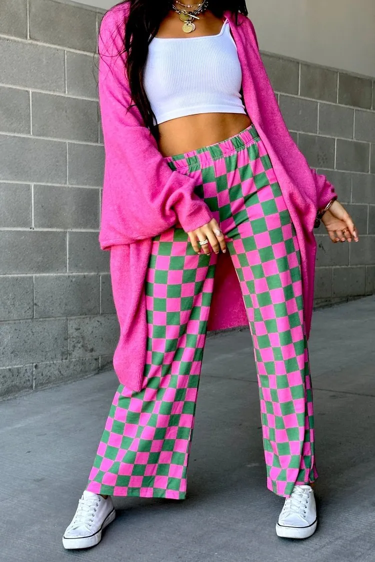 Checkmate Pants - Watermelon