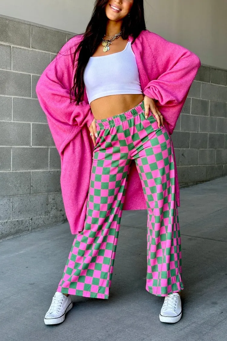 Checkmate Pants - Watermelon