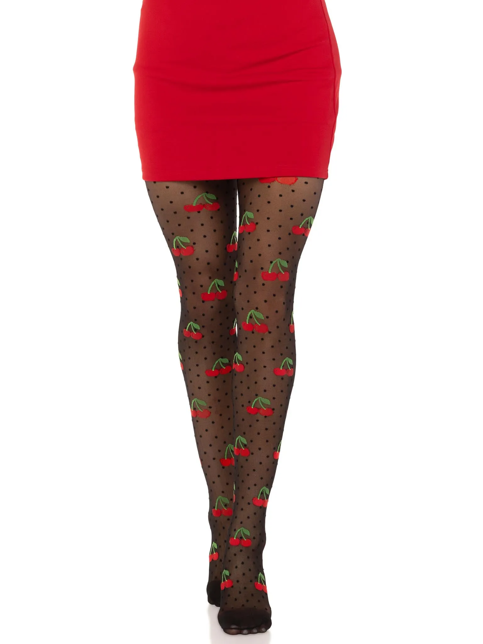 Cherry Pie Dotted Tights