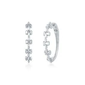 Circled Luminous Diamond Earrings