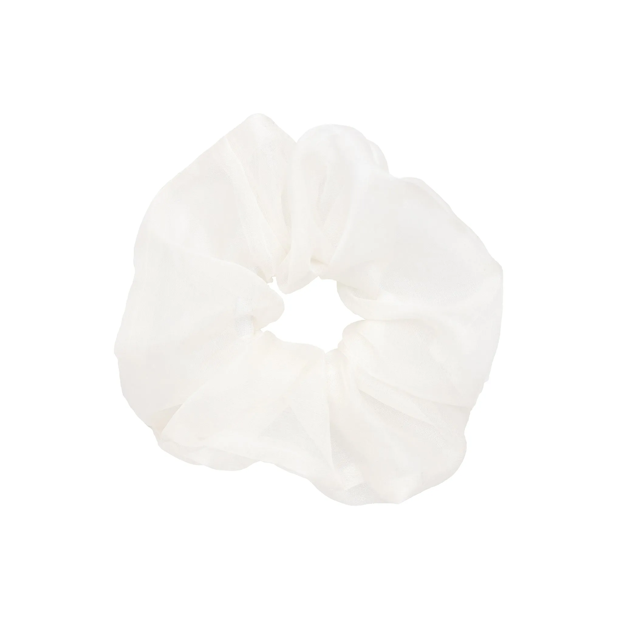 Cloud Scrunchie in Storm Silk Organza