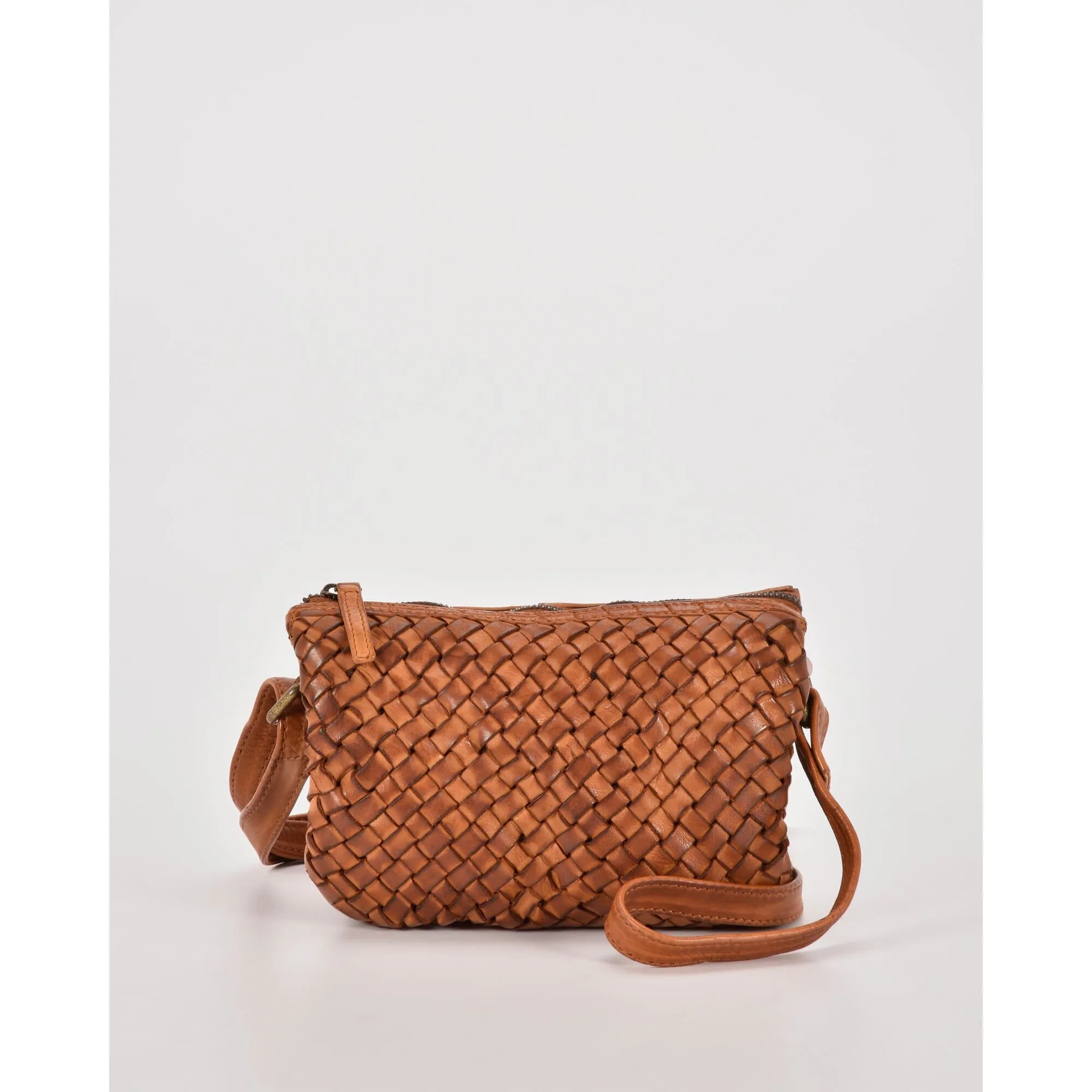 COBB & CO Nerang Leather Plaited Crossbody