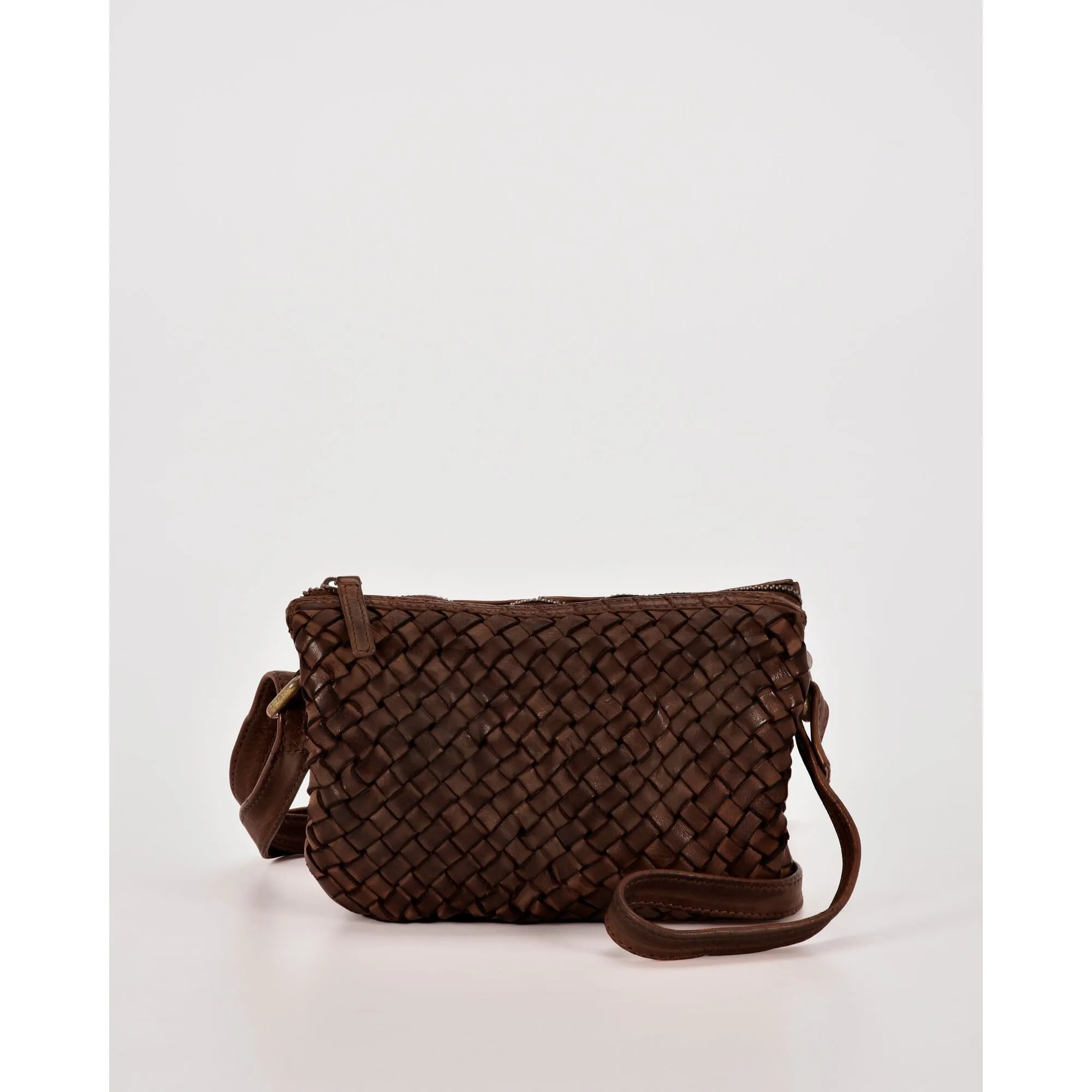 COBB & CO Nerang Leather Plaited Crossbody