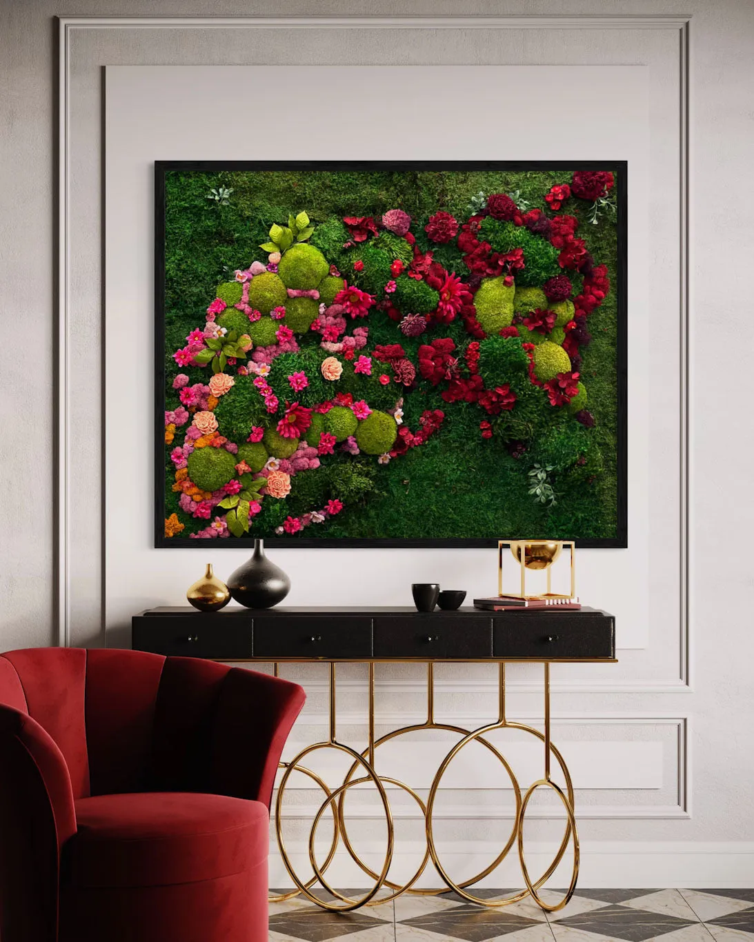 Colorful Moss Wall Art