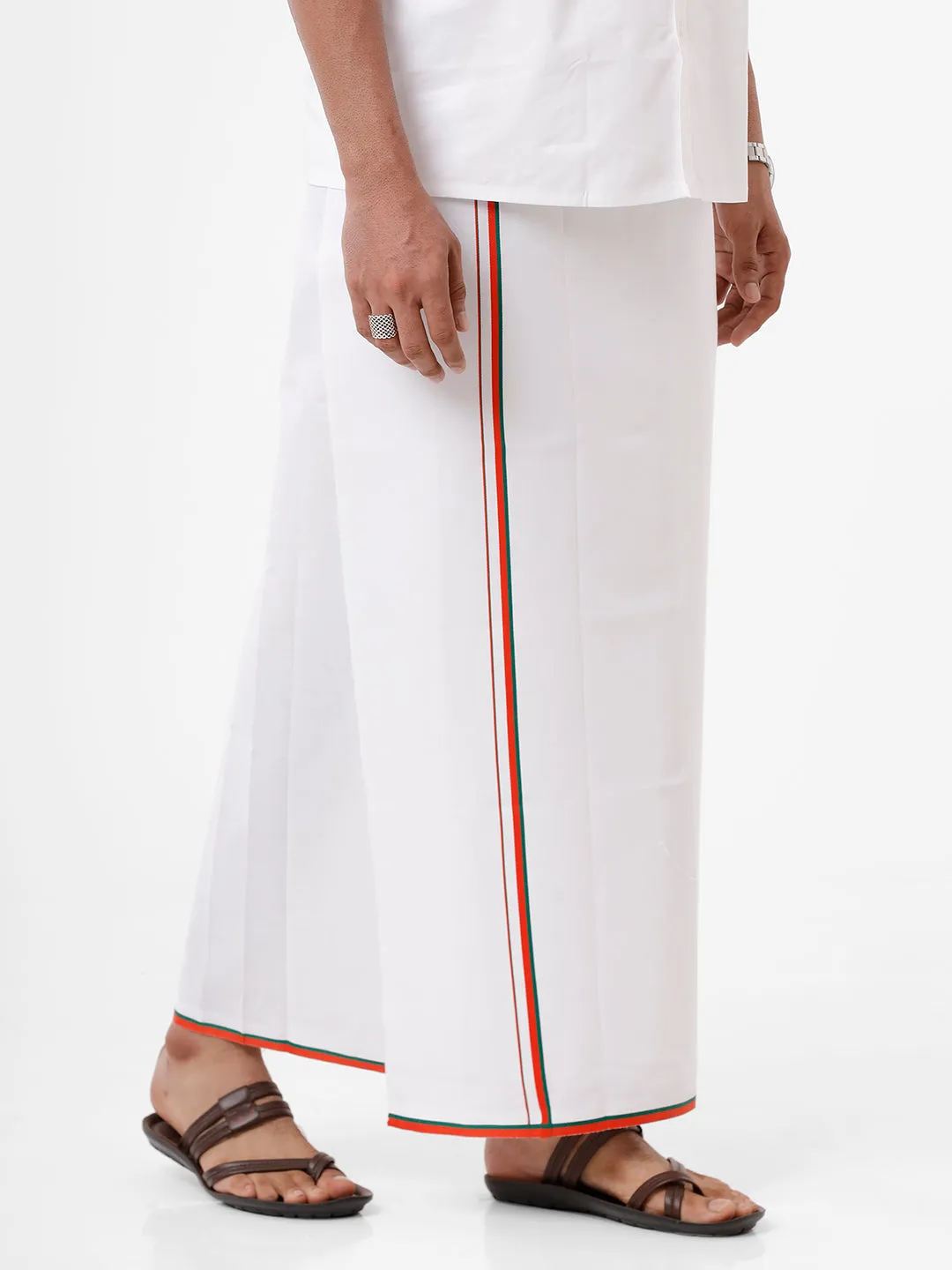 Cotton Double Political Dhoti VIP - BJP