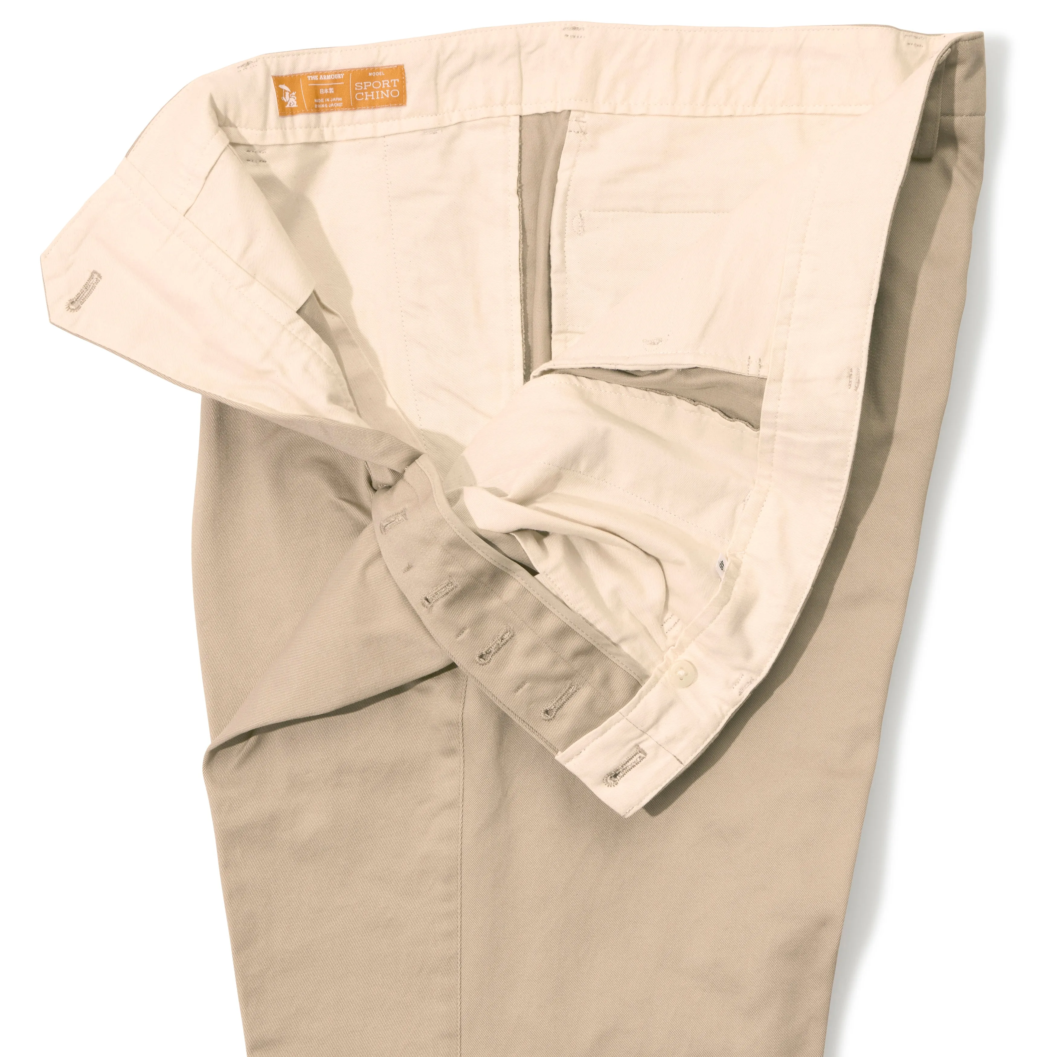 Cotton Pleated Sport Chinos