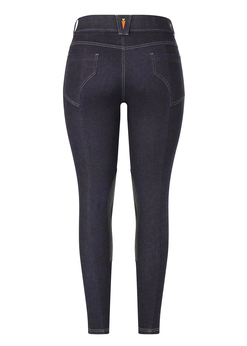 Cozy Rider Mid Rise Denim Knee Patch Breech