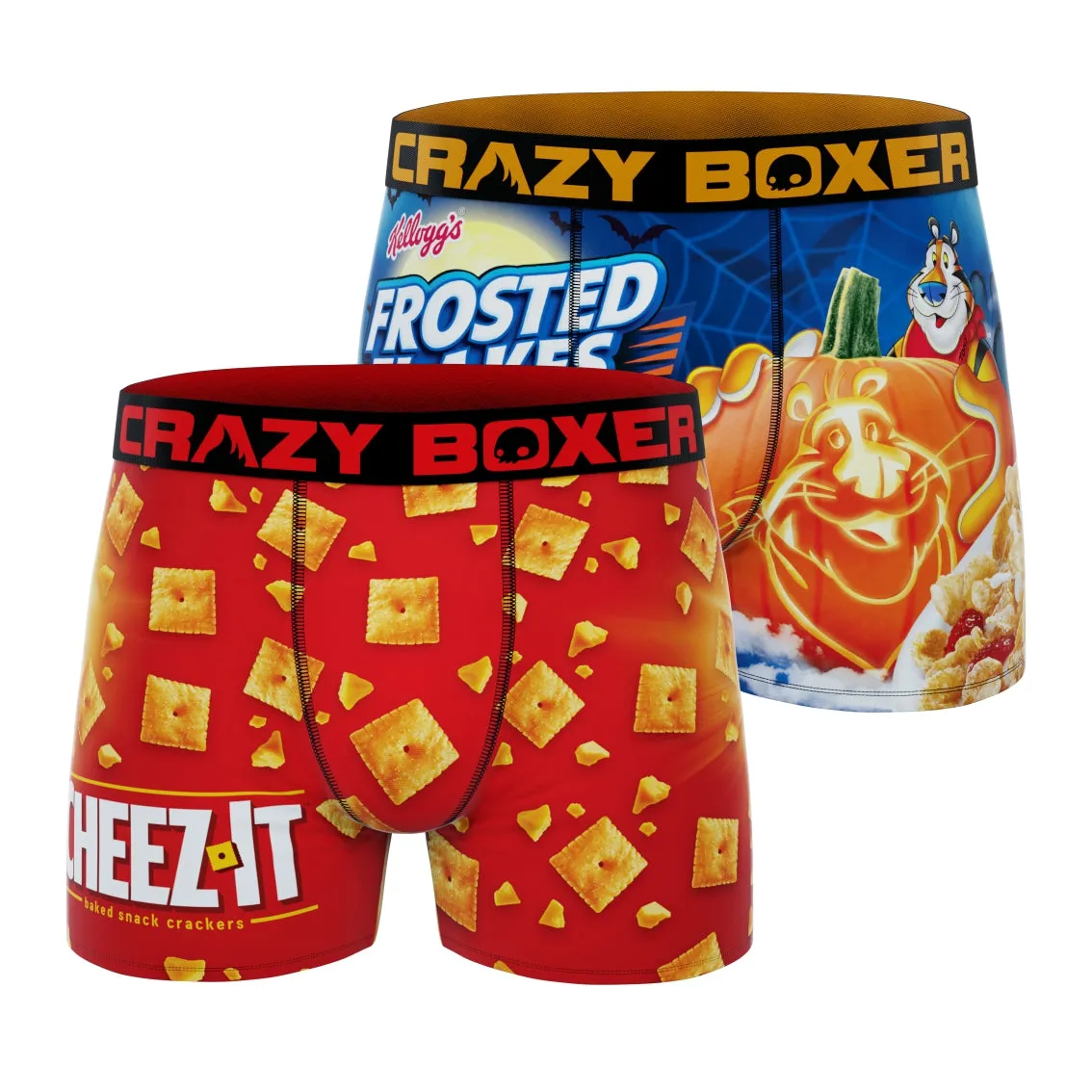 CRAZYBOXER Kellogg's Halloween Cheez It Men's Boxer Briefs (2 pack)