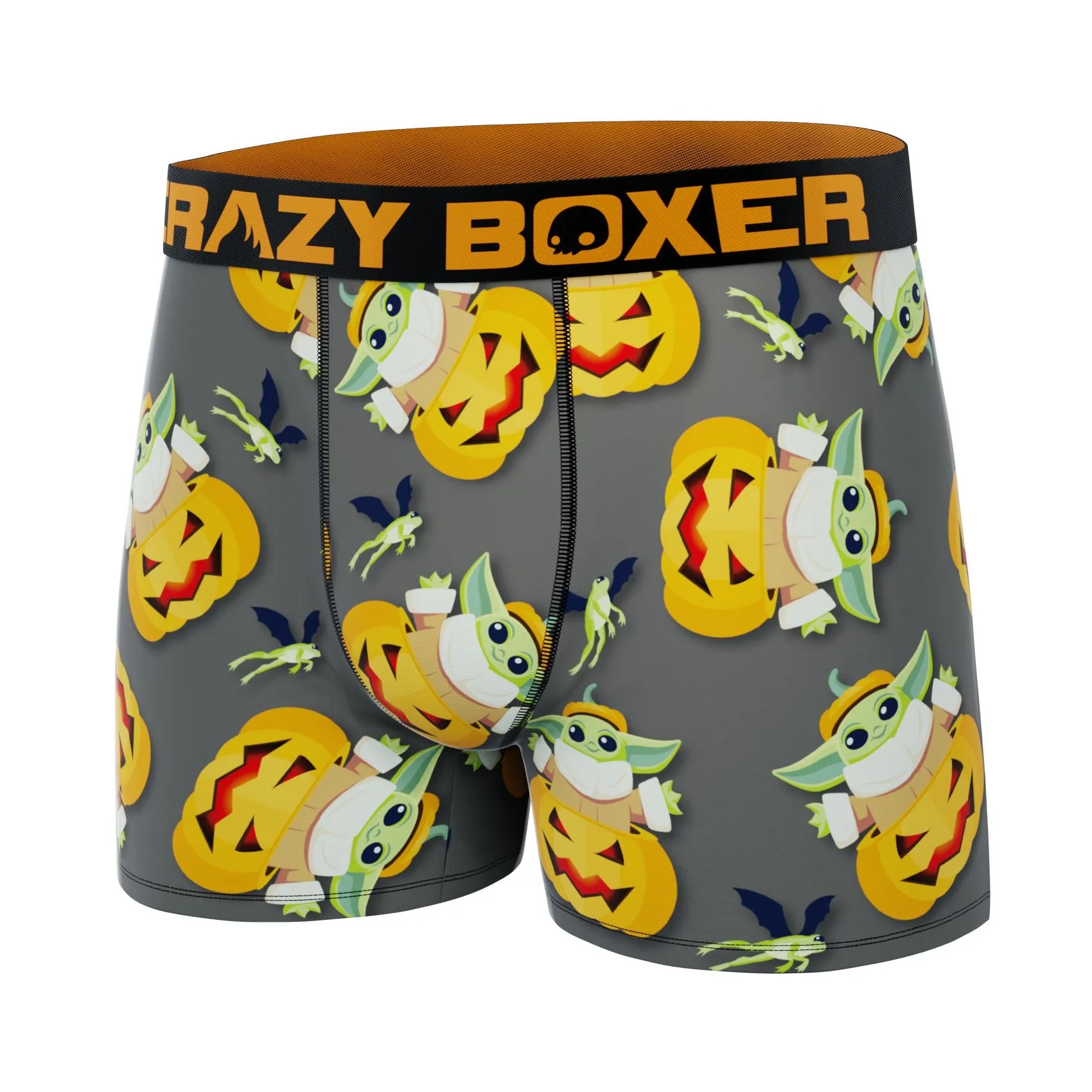 CRAZYBOXER Men's Mandalorian Halloween Breathable Soft Boxer Briefs (Creative Packaging)