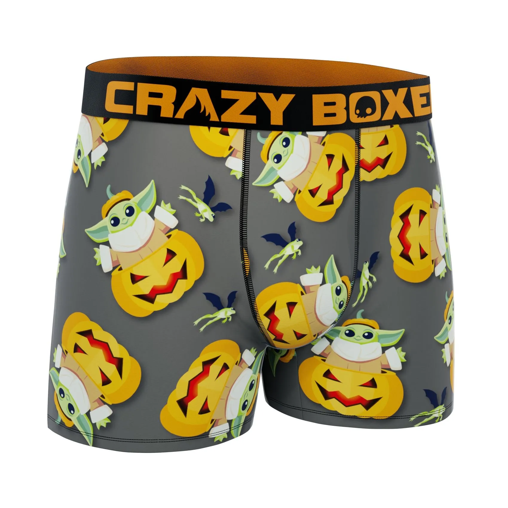 CRAZYBOXER Men's Mandalorian Halloween Breathable Soft Boxer Briefs (Creative Packaging)