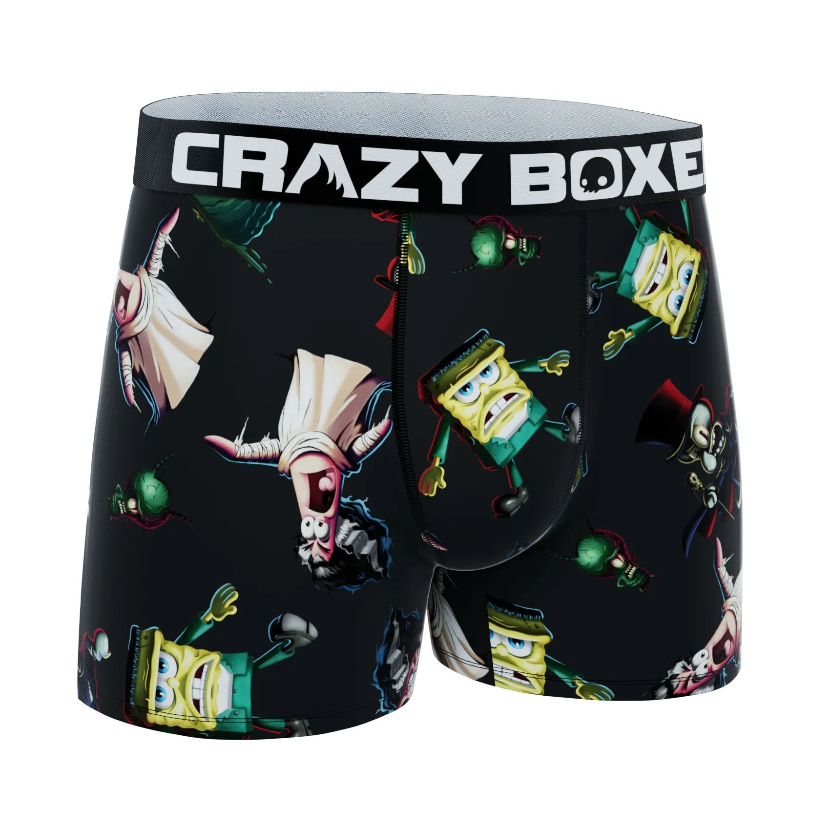 CRAZYBOXER Men's Spongebob Halloween Zombie Boxer Briefs