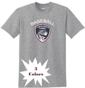 CT Baseball SHIELD DESIGN Basic Tee- Matte or Glitter