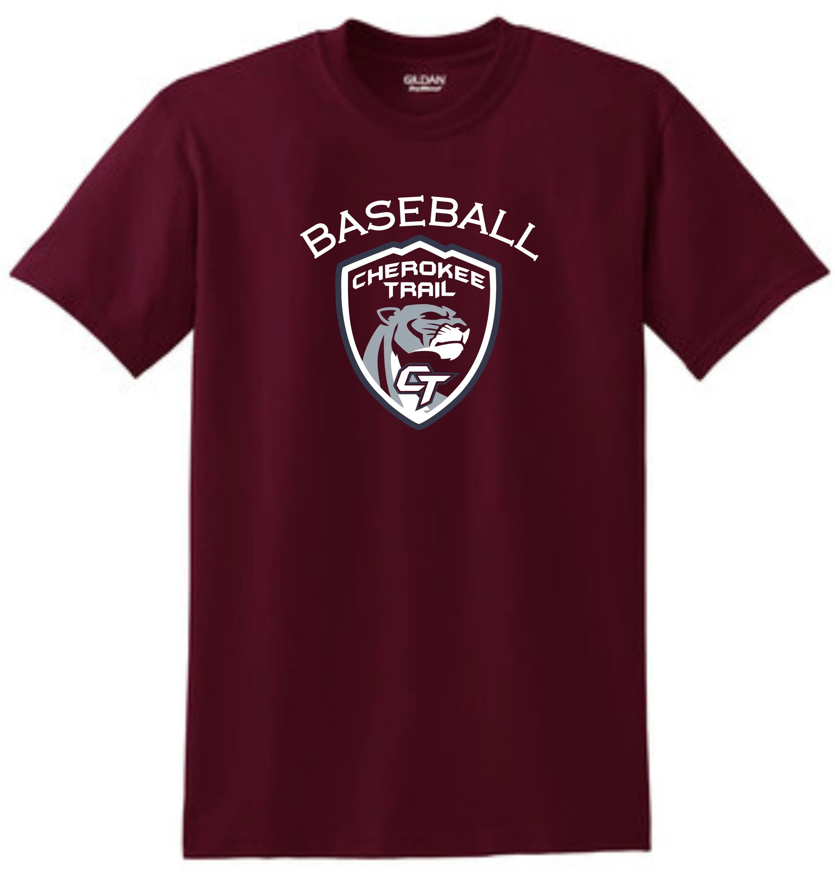 CT Baseball SHIELD DESIGN Basic Tee- Matte or Glitter