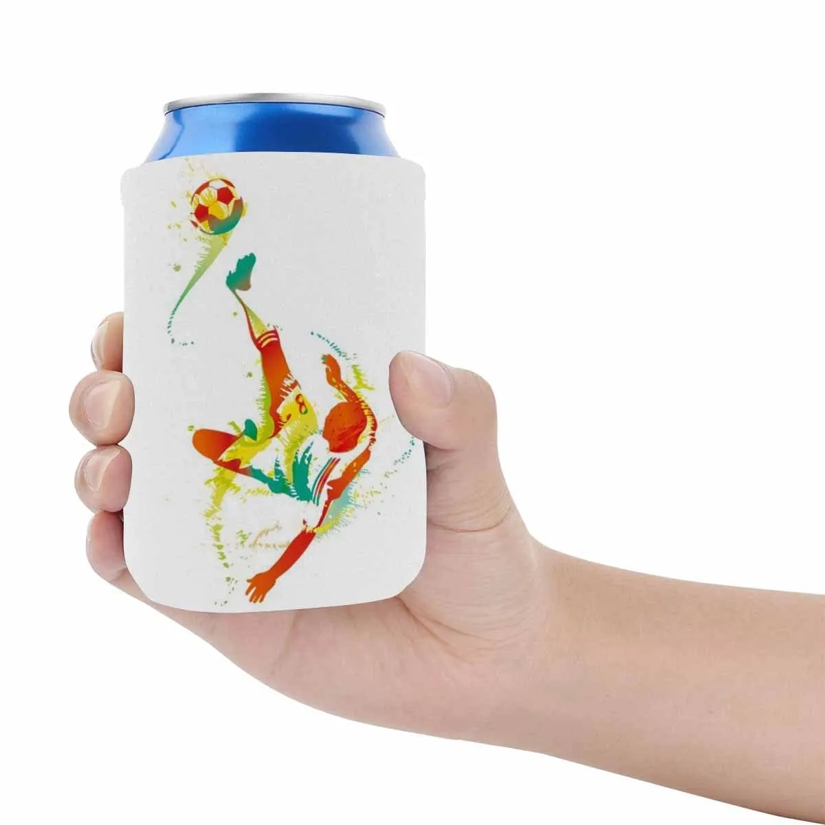 Custom Can Cooler With Photo Personalized Athlete Neoprene Koozies Non Slip for Beer Cans and Bottles