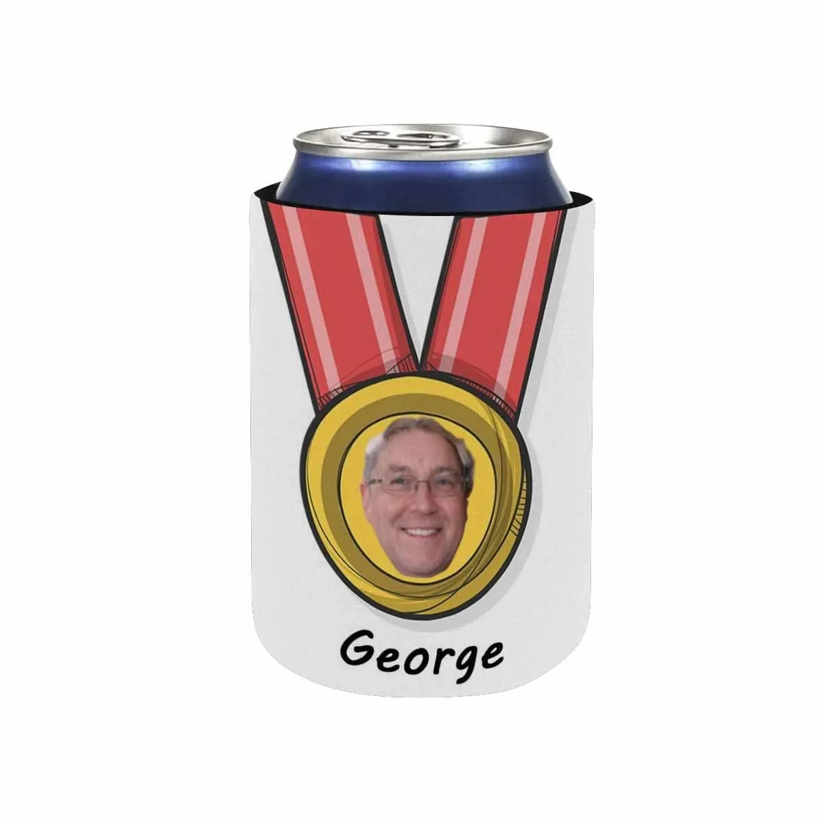 Custom Can Cooler With Photo Personalized Athlete Neoprene Koozies Non Slip for Beer Cans and Bottles