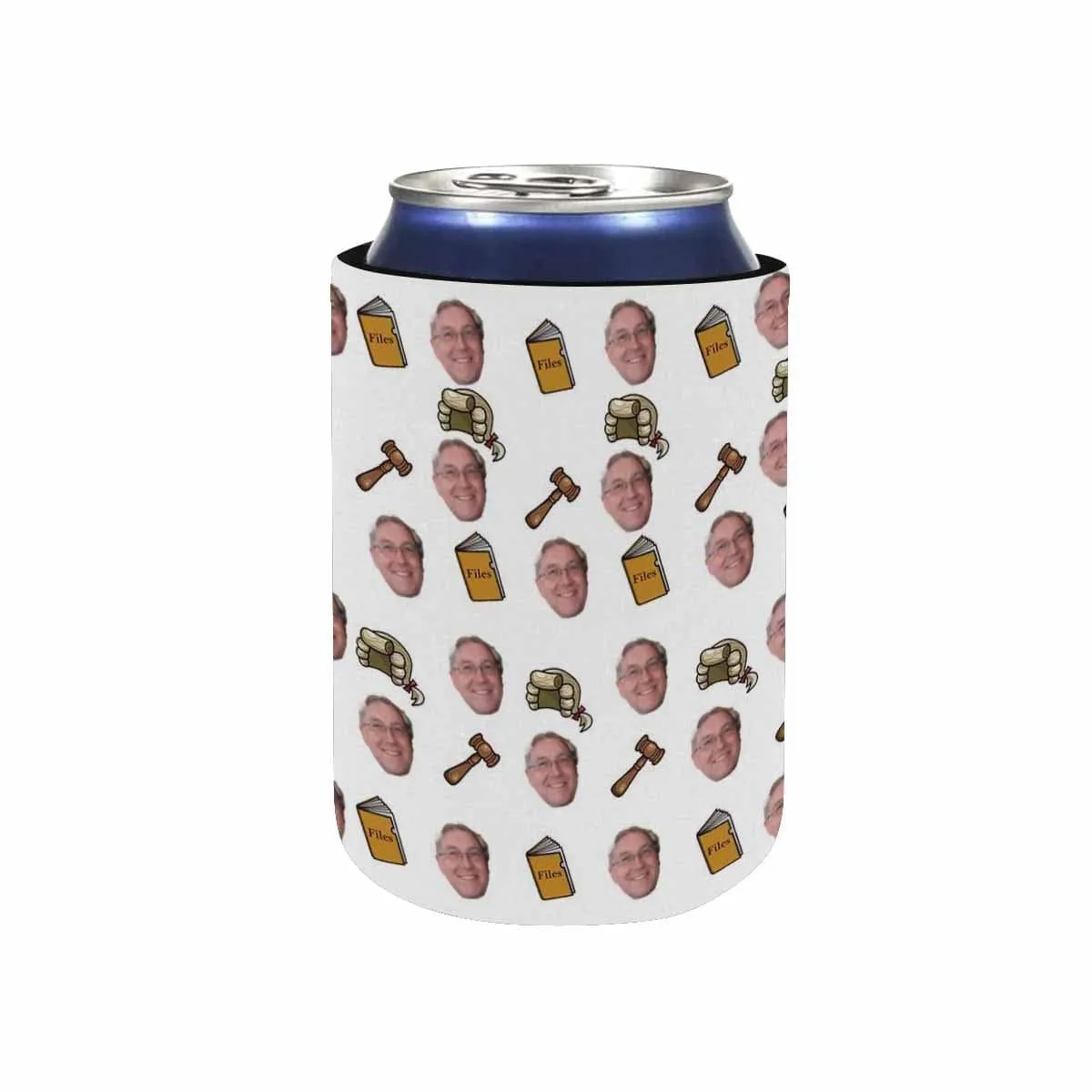 Custom Can Cooler With Photo Personalized Judge Neoprene Koozies Non Slip for Beer Cans and Bottles