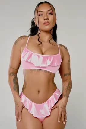 CXIX X HOAH Pillowtalk Cheeky Bottoms - Pink Satin