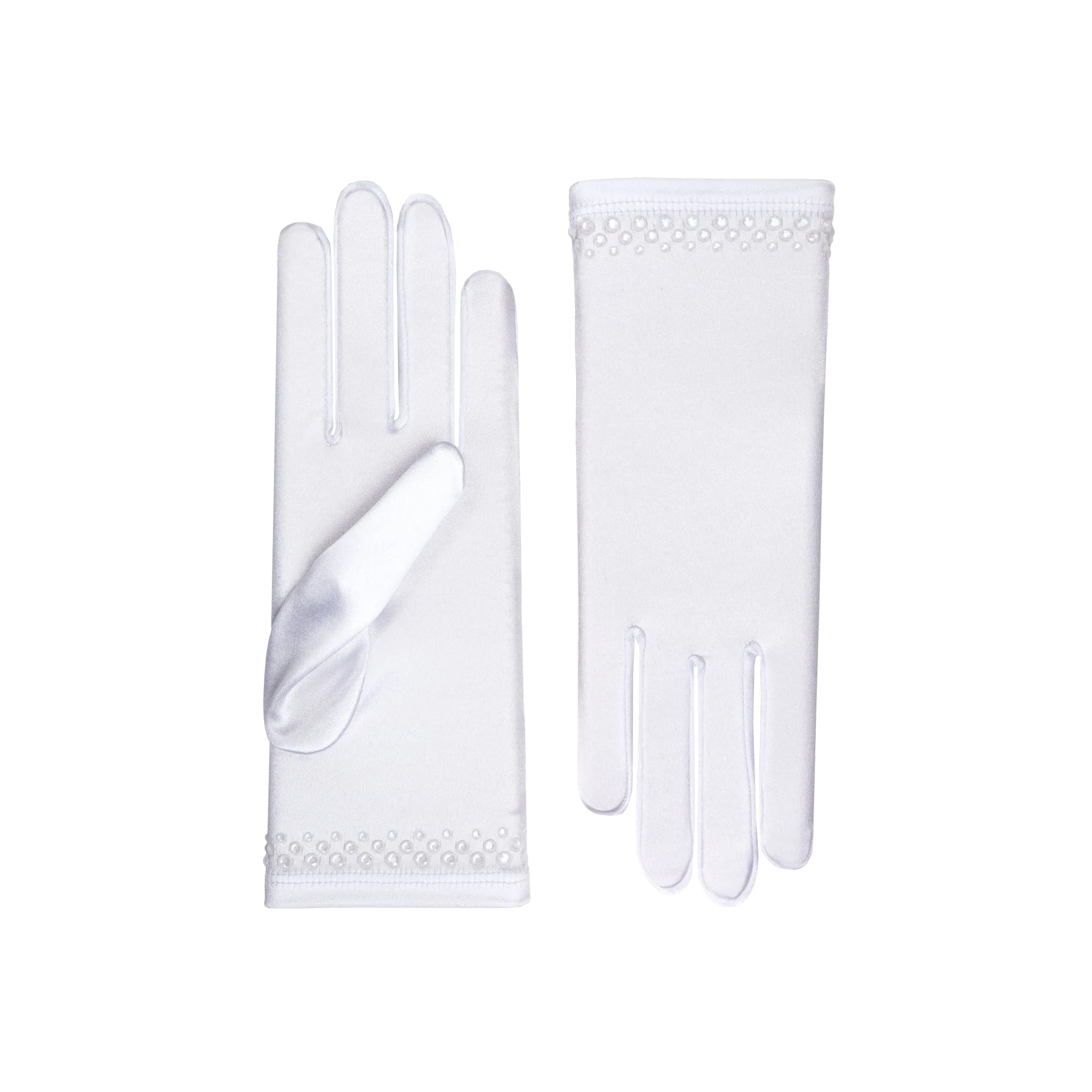 Cynthia | Satin Wrist Length Glove