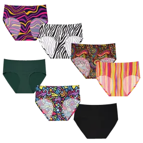 Daily Delight Bundle - Ladies Seamless Full Briefs 7 Pack Bundle