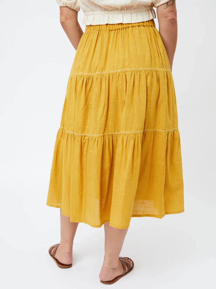 Danielle Tiered Skirt - Turmeric