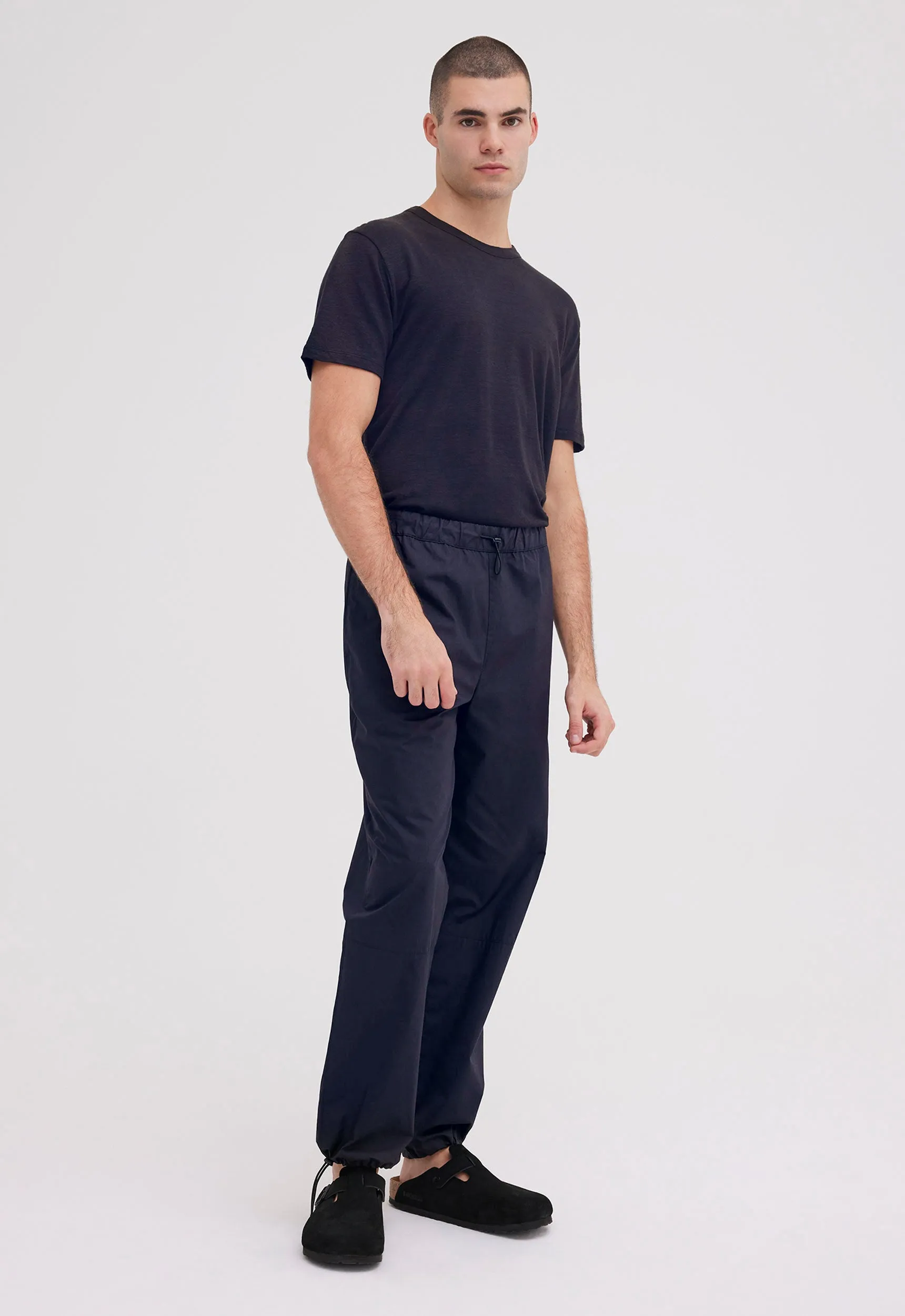 Denman Cotton Pant - Darkest Navy