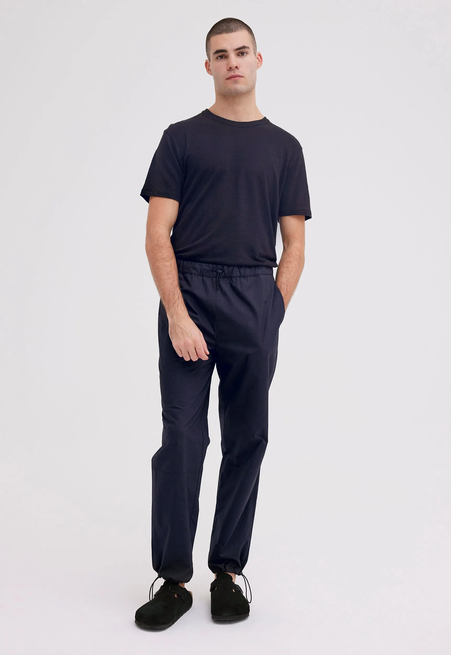 Denman Cotton Pant - Darkest Navy