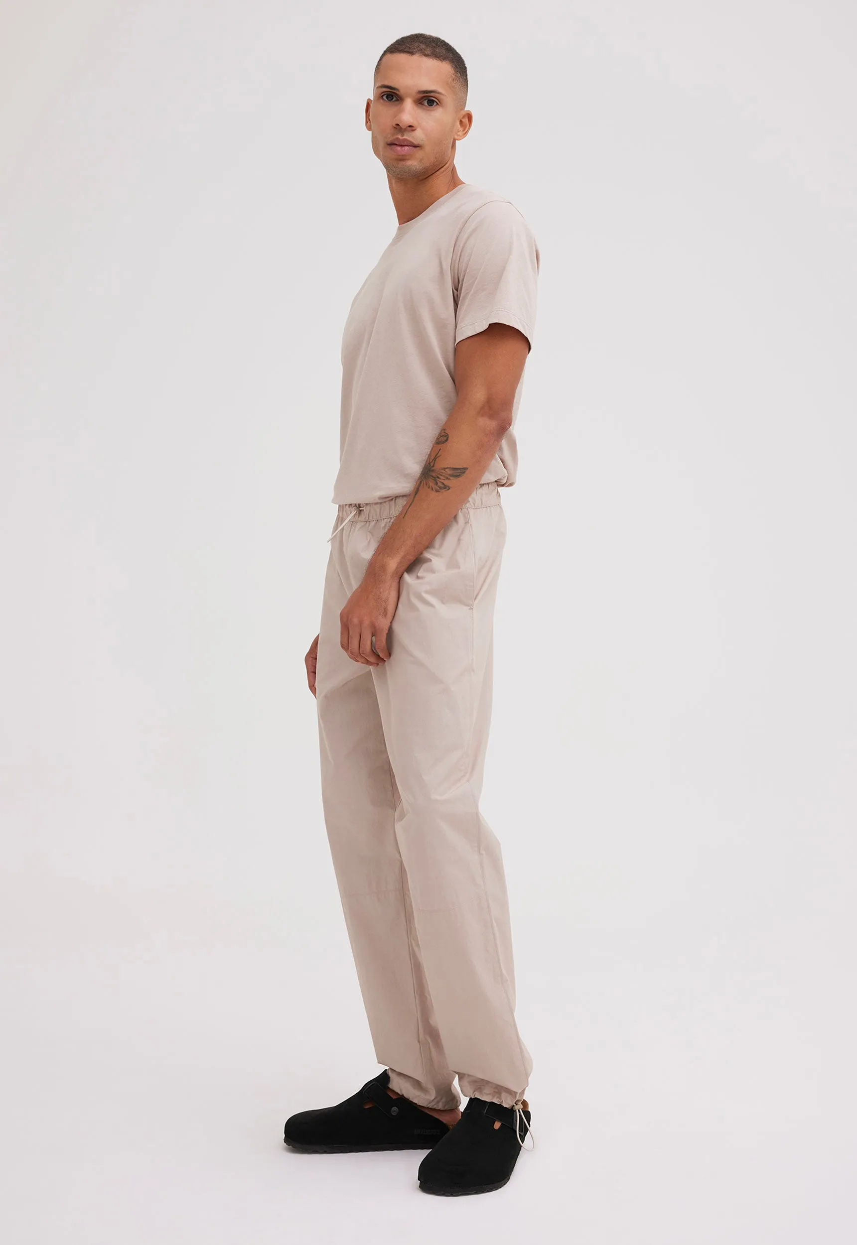 Denman Cotton Pant - Stone Neutral