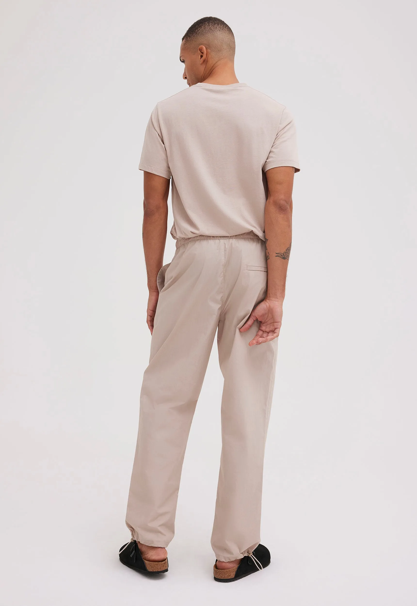 Denman Cotton Pant - Stone Neutral