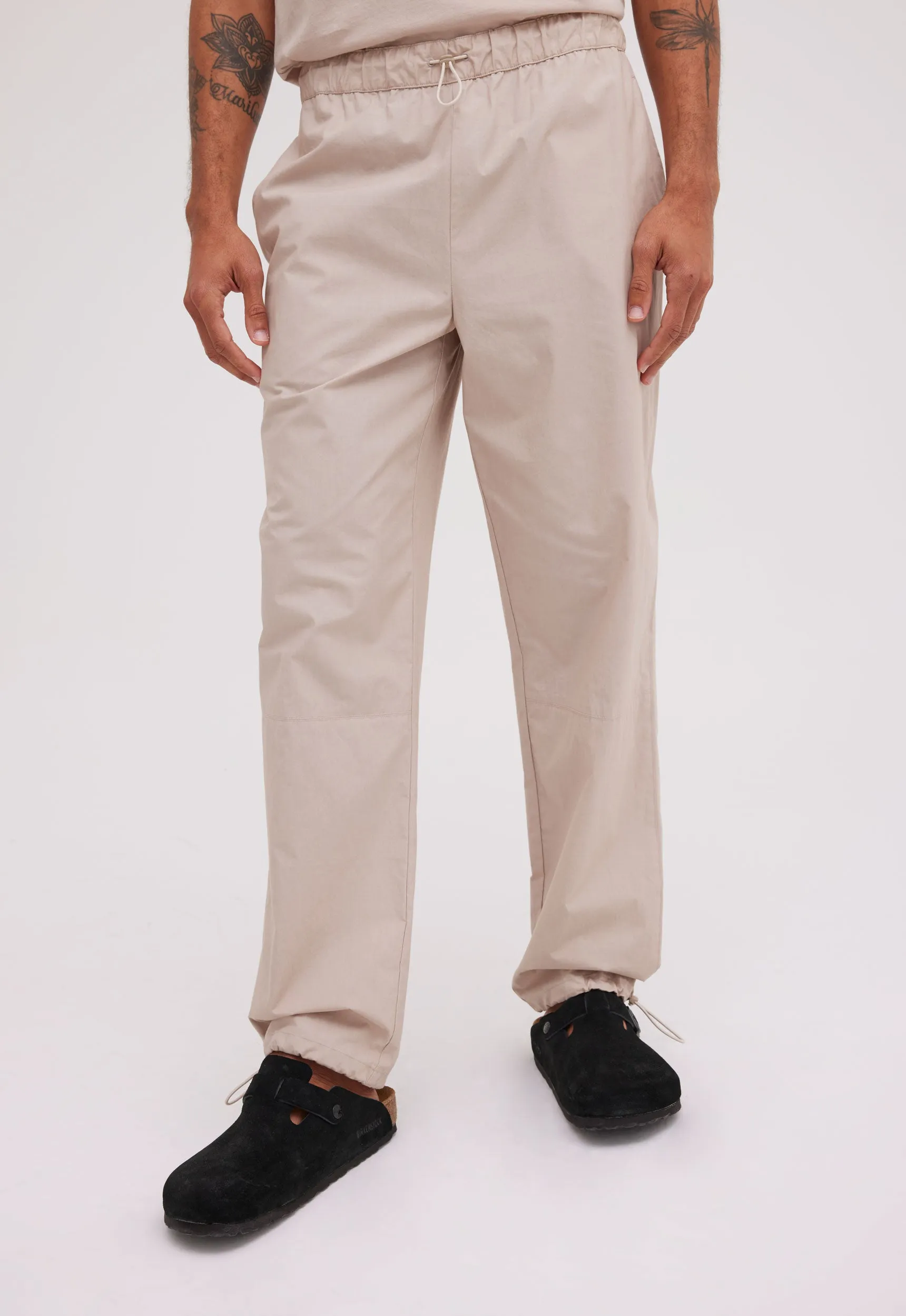 Denman Cotton Pant - Stone Neutral