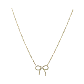 DIAMOND BOW NECKLACE