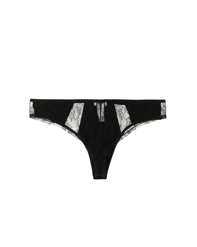 Dolce & Gabbana lace-panel thong