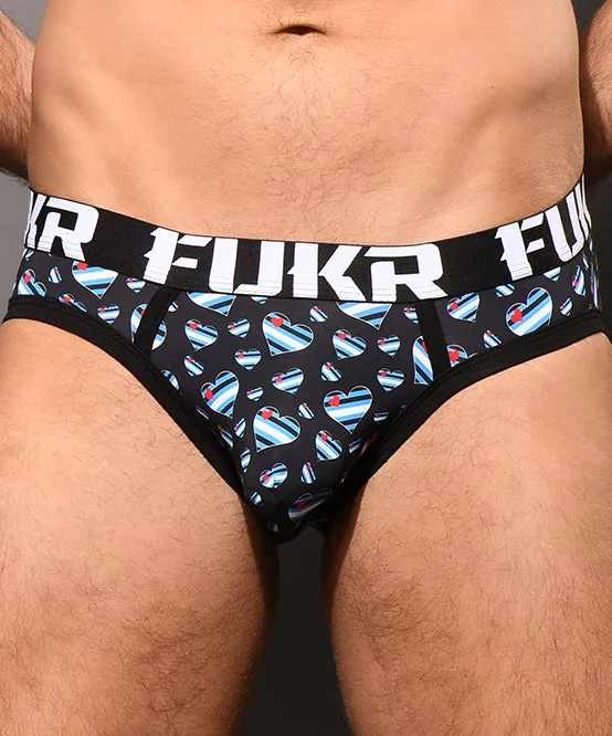 DOORBUSTER! FUKR Leather Pride Brief w/ ALMOST NAKED®