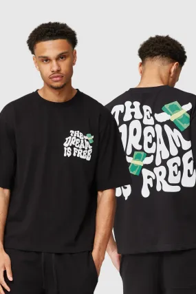 DREAM IS FREE TEE - BLACK