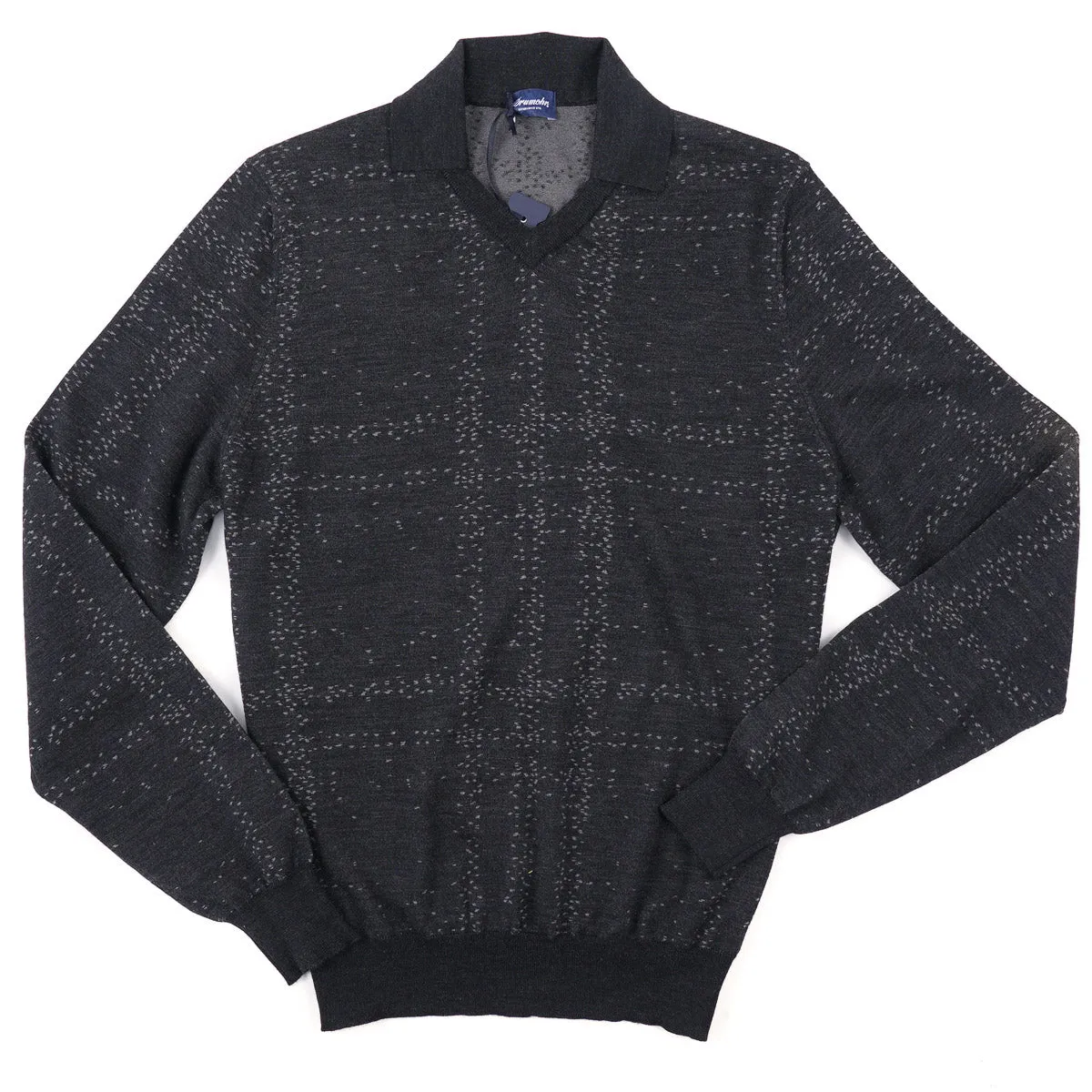 Drumohr Merino Wool Polo Sweater