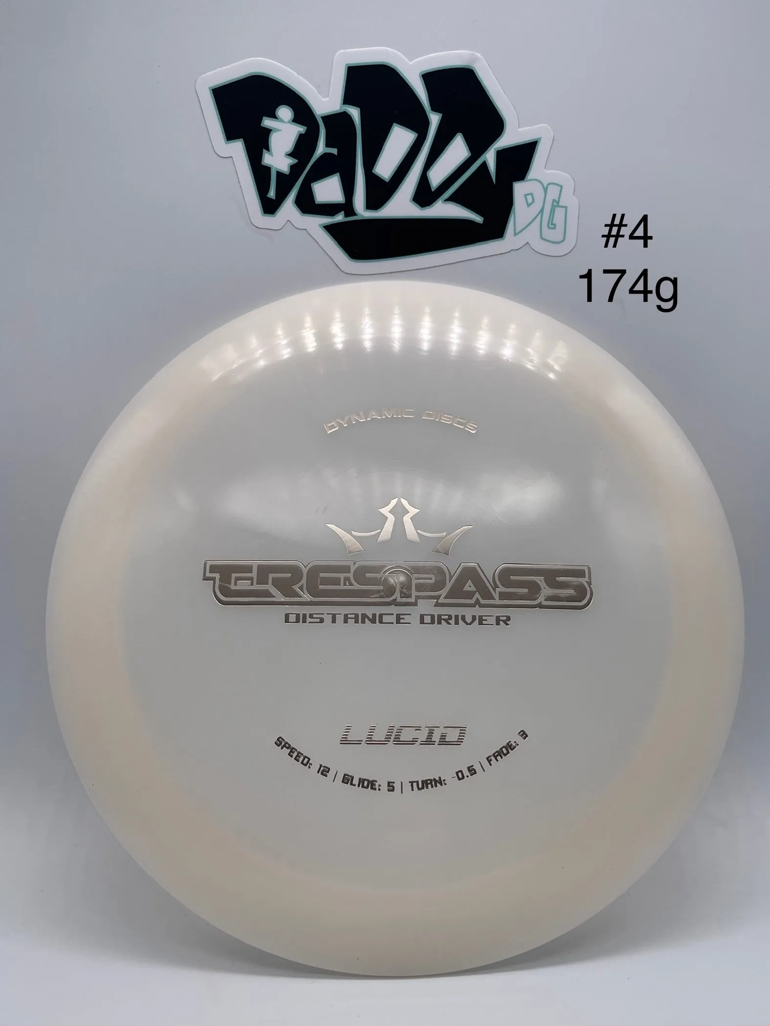 Dynamic Discs Trespass Lucid Distance Driver