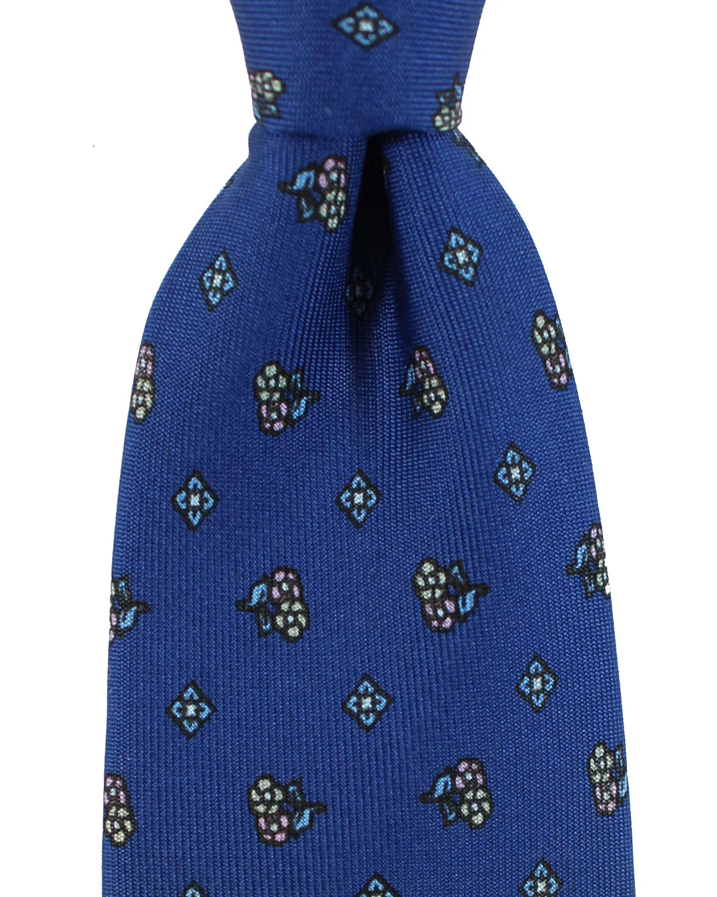 E. Marinella Tie Navy Flowers Design SALE