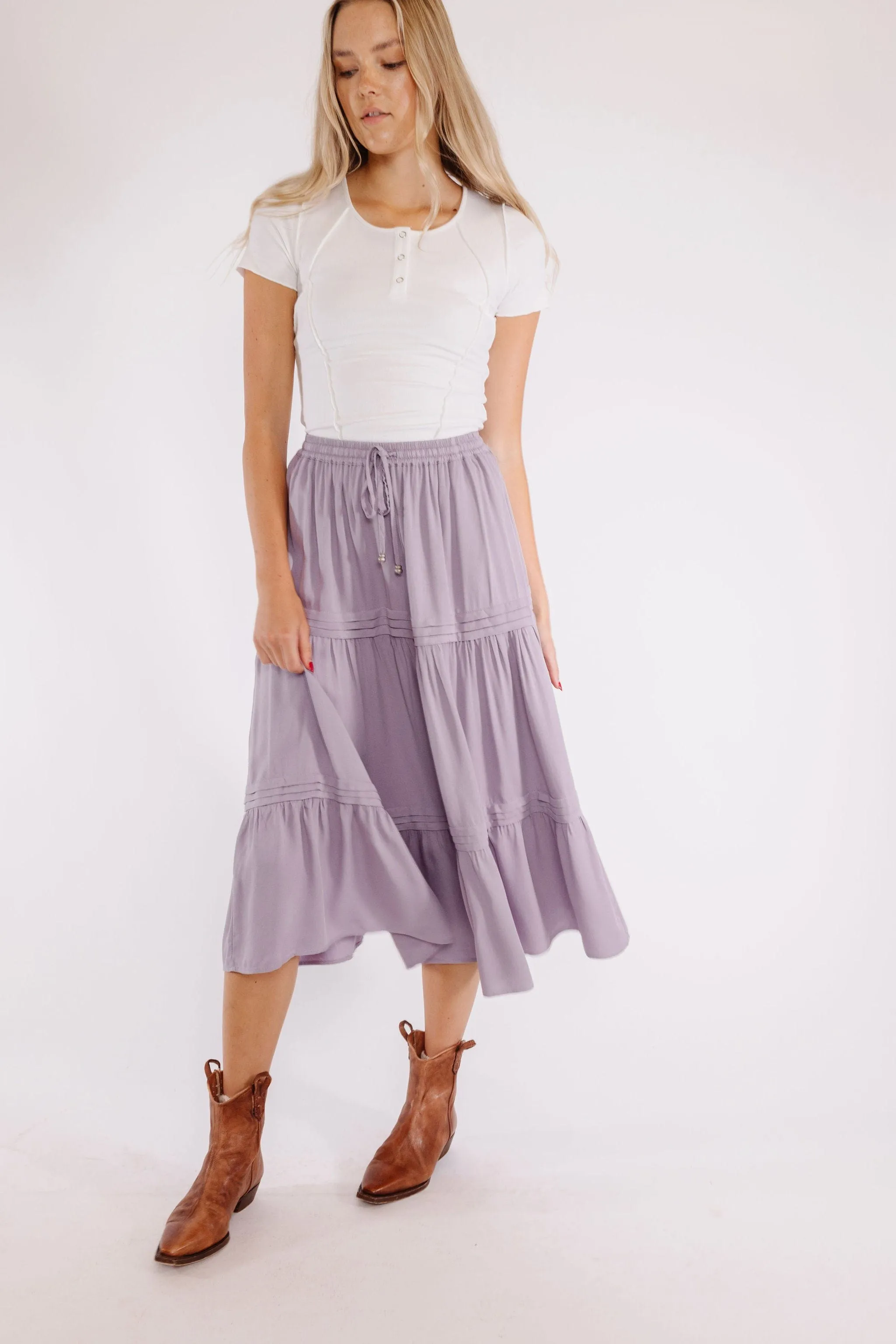 Easy Breezy Skirt in Lavender