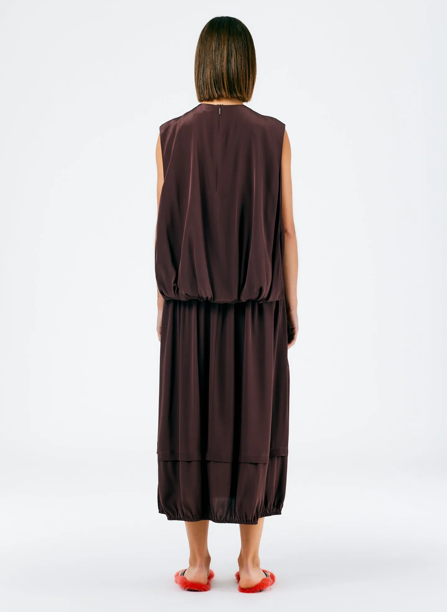 Eco Silk Cape Dress