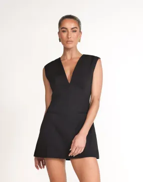 Eileen Mini Dress (Black)